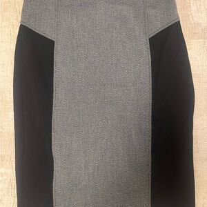 Express Gray and Black Pencil Skirt